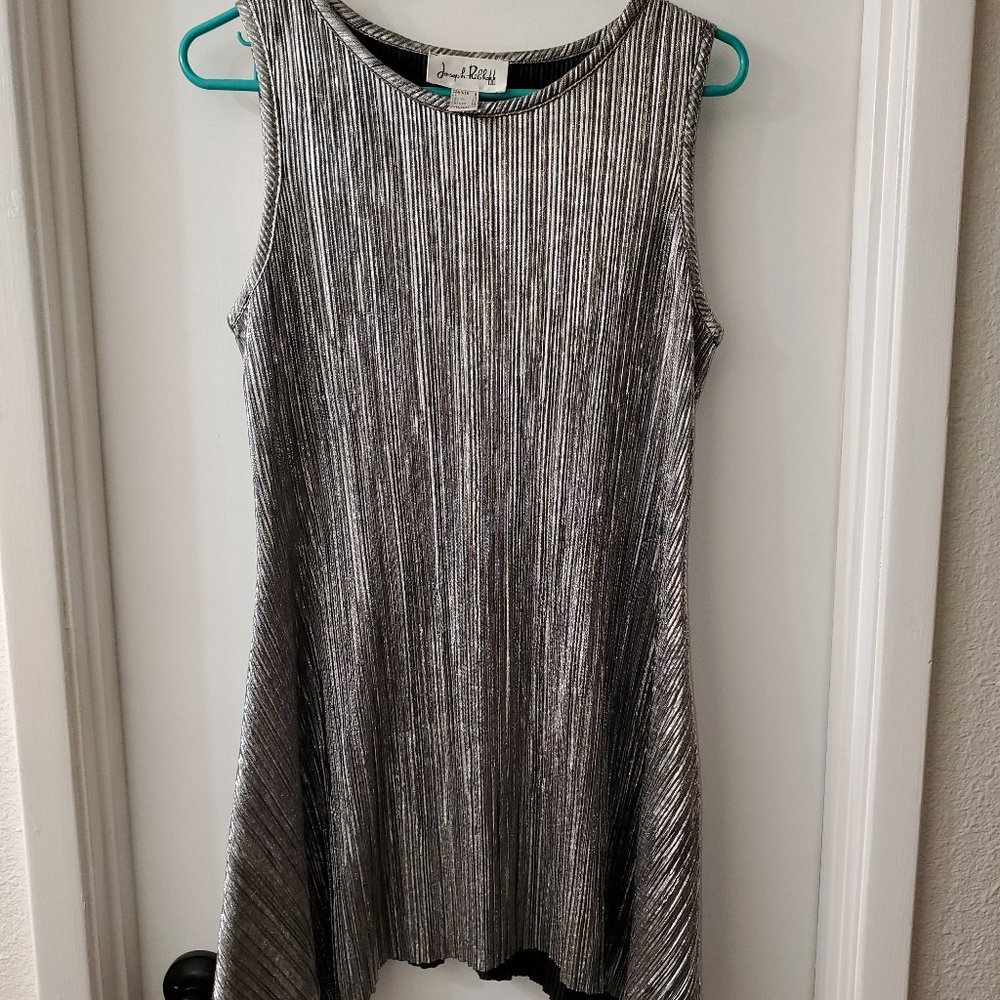Woman's silver dress, size 8 by Joseph Ribkoff